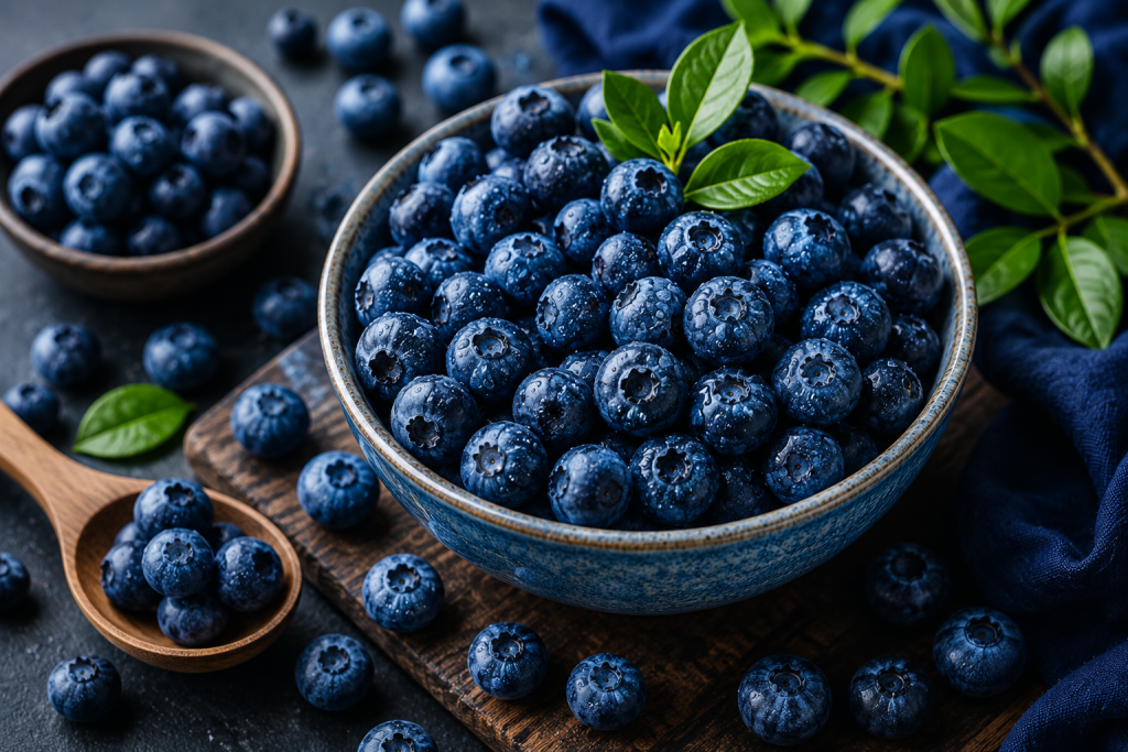 Best Foods for Brain Health with fresh blueberries
